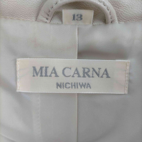ミアカルナ MIA CARNA ラムレザー フーディ ファー レザー トレンチコート レディース JPN:13号