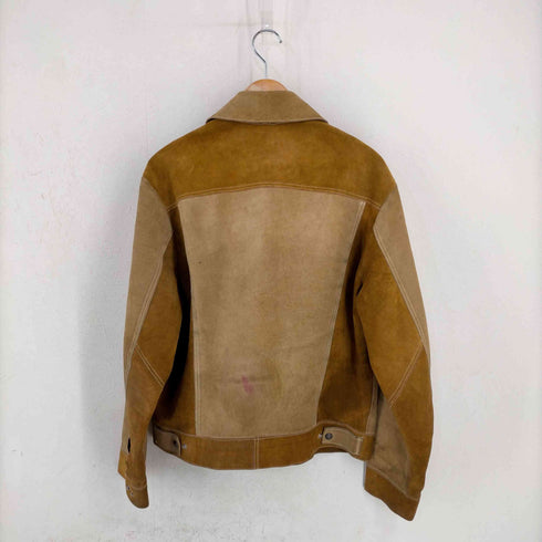 Block BUSTER 長襟 カウレザートラッカージャケット メンズ import:L
