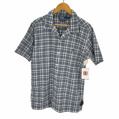 ポロバイラルフローレン Polo by RALPH LAUREN CALDWELL ポニー刺繍 チェック オープンカラーシャツ メンズ JPN:L