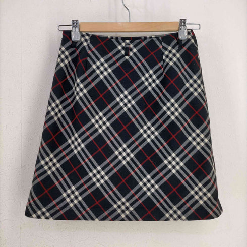 バーバリーズブルーレーベル BURBERRYS BLUE LABEL ブラックノバチェック ミニスカート レディース EUR:36