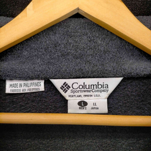 コロンビア Columbia 00S フロントデザインフリースジップジャケット メンズ import:L