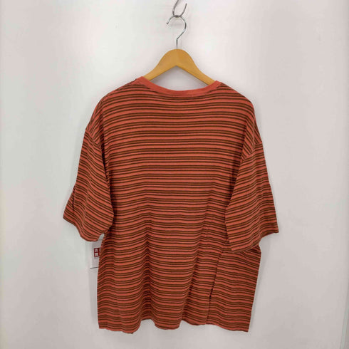 コンフェクト confect 23SS コットンリネン マルチボーダー 半袖ビッグTee Cotton Linen Big Tee Red Boder メンズ FREE