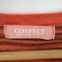 コンフェクト confect 23SS コットンリネン マルチボーダー 半袖ビッグTee Cotton Linen Big Tee Red Boder メンズ FREE