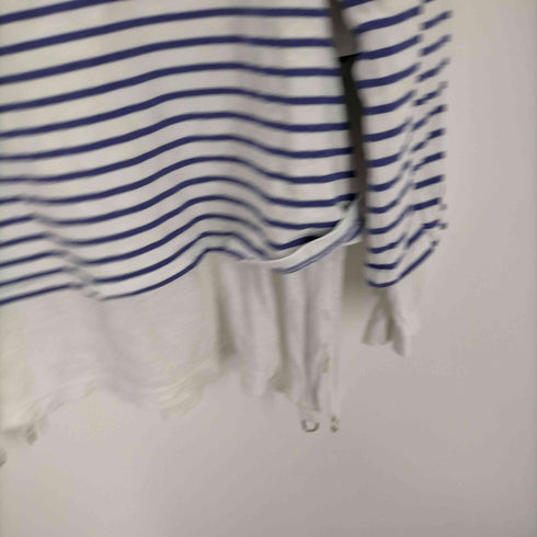 マウンテンリサーチ MOUNTAIN RESEARCH MUSLIN SHIRT レイヤード ボートネック ボーダーカットソー メンズ JPN:L