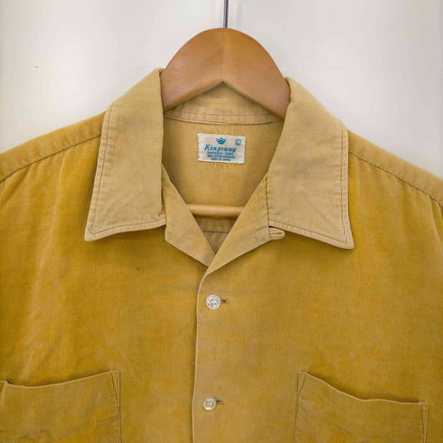 キングスウェイ KINGSWAY 60S SIMPSONS SEARS MADE IN JAPAN コーデュロイオープンカラーシャツ メンズ import:L