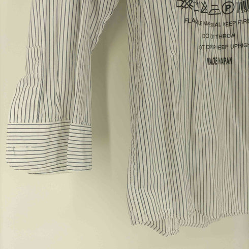 ステュディオス STUDIOUS STEREOTYPES OVERSIZEDSHIRT TOKYO プリントストライプ 長袖 シャツ メンズ JPN:2