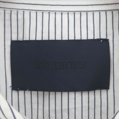 ステュディオス STUDIOUS STEREOTYPES OVERSIZEDSHIRT TOKYO プリントストライプ 長袖 シャツ メンズ JPN:2