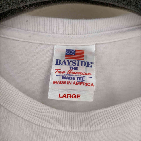 ベイサイド BAYSIDE USA製 サンプリングロゴ marijuana over 1 billion stoned クルーネックTシャツ メンズ import:L
