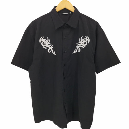 Identic 90S トライバル刺繍 S/S シャツ メンズ import:XL