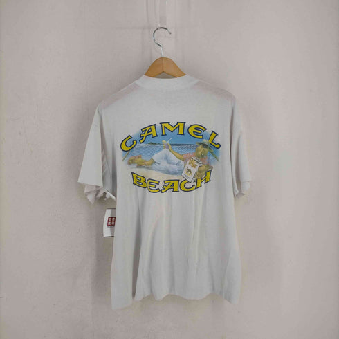 キャメル CAMEL USA製 シングルステッチ 染み込みプリント シガレット Tシャツ メンズ import:XL