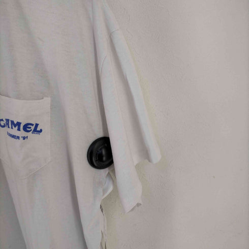 キャメル CAMEL USA製 シングルステッチ 染み込みプリント シガレット Tシャツ メンズ import:XL