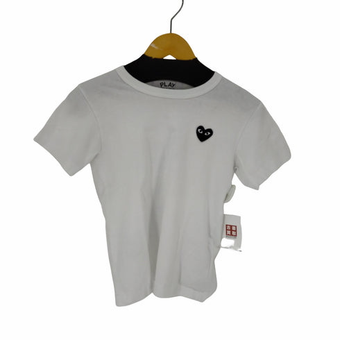 プレイコムデギャルソン PLAY COMME des GARCONS ハートロゴクルーネックカットソー レディース JPN:M