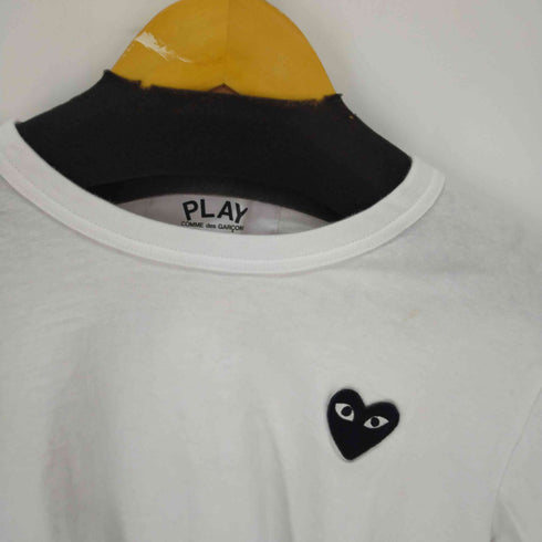 プレイコムデギャルソン PLAY COMME des GARCONS ハートロゴクルーネックカットソー レディース JPN:M