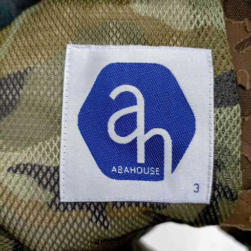 アバハウス ABAHOUSE 迷彩柄 裏地メッシュ デザインフーディージップアップジャケット メンズ JPN:3