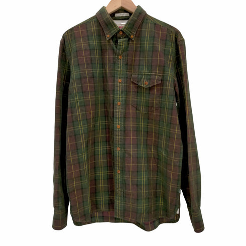リーバイス Levis STANDARD FIT コーディロイ チェック柄 ボタンダウン 長袖シャツ メンズ import:M