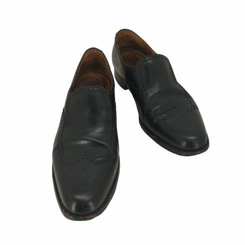 Peal & Co ウィングチップ レザー スリッポン ドレスシューズ メンズ 約29.5cm