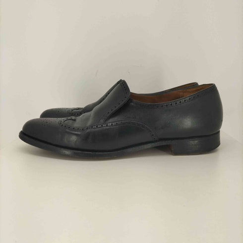 Peal & Co ウィングチップ レザー スリッポン ドレスシューズ メンズ 約29.5cm
