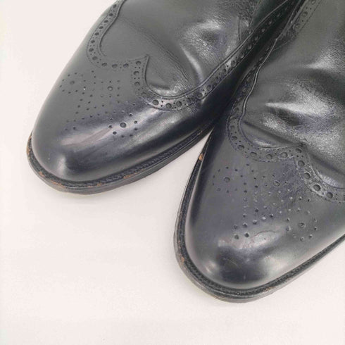 Peal & Co ウィングチップ レザー スリッポン ドレスシューズ メンズ 約29.5cm