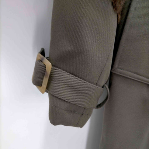 ムルーア MURUA 20AW ファー切替 ロング ダブルトレンチコート レディース FREE