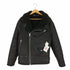 ザラ ZARA ダブルライダース フェイクムートンジャケット メンズ import:XL