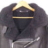 ザラ ZARA ダブルライダース フェイクムートンジャケット メンズ import:XL