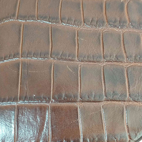 little liffner クロコ型押し Saddle Medium Bag レディース