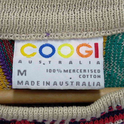 クージー COOGI 90s MADE IN AUSTRALIA 3Dニット メンズ import:M