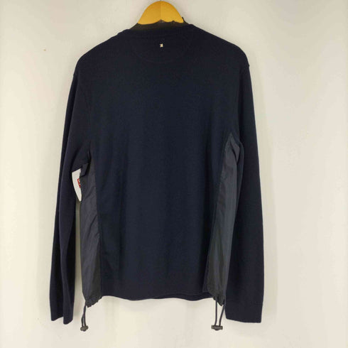ヴァレンティノ Valentino ナイロン切替クルーネックウールニット メンズ import:L