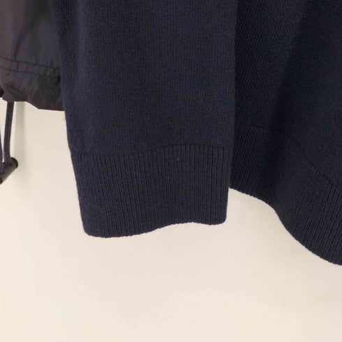 ヴァレンティノ Valentino ナイロン切替クルーネックウールニット メンズ import:L