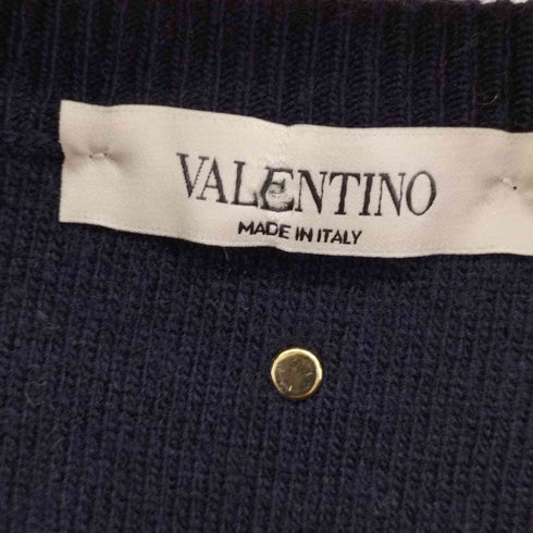 ヴァレンティノ Valentino ナイロン切替クルーネックウールニット メンズ import:L