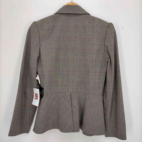 ヴィヴィアンウエストウッドレッドレーベル Vivienne Westwood RED LABEL オーブロゴ ボタン チェック柄 変形 テーラード ジャケット レディース JPN:3