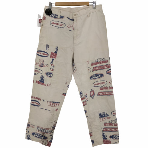 ヒステリックグラマー HYSTERIC GLAMOUR FANTASTIC 柄 スクラッチ テーパード パンツ メンズ JPN:L