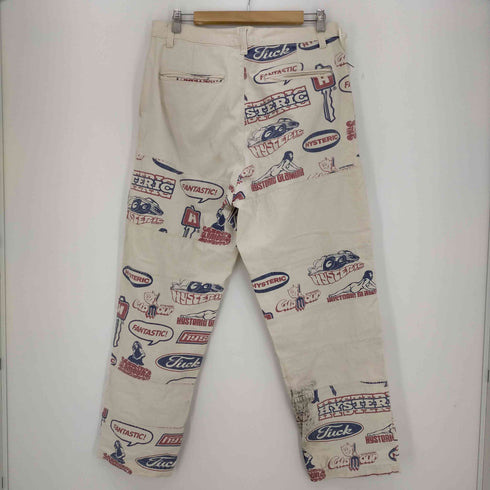 ヒステリックグラマー HYSTERIC GLAMOUR FANTASTIC 柄 スクラッチ テーパード パンツ メンズ JPN:L