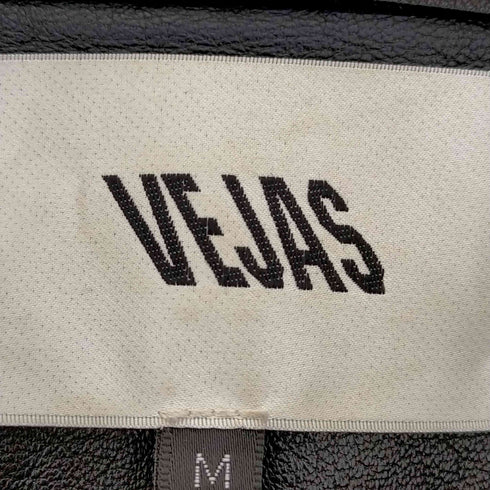 ベジャス VEJAS Handkerchief Necktie Leather Bomber Jacket ハンカチーフネックタイ ボンバージャケット レザージャケット メンズ import:M