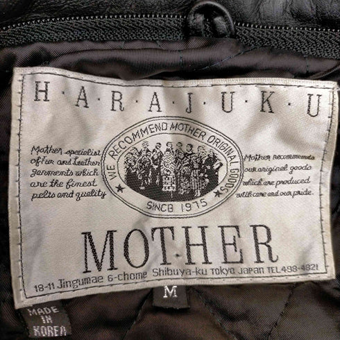 ハラジュクマザー HARAJUKU MOTHER A-2型 レザー フライトジャケット メンズ JPN:M