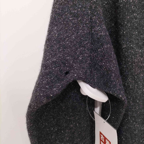 アンダーカバーイズム UNDERCOVERISM Archive シルク混 切りっぱなし 背面ロゴ刺繍 Uネックニット メンズ JPN:2