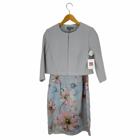 FENN WRIGHT MANSON PETITE 花柄シルクノースリーブワンピースコットンジャケットセットアップ レディース