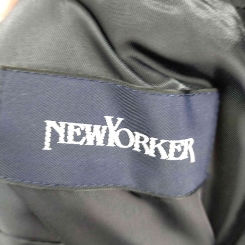 ニューヨーカー NEWYORKER 紺ブレ 金ボタン 2Bテーラードジャケット メンズ A8