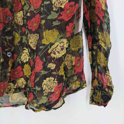 COTTON EXPRESS 花柄 レーヨンシアーシャツ レディース import:M