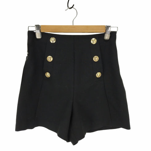 ザラ ZARA ハイライズバミューダパンツ ゴールドボタン レディース JPN:S