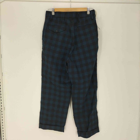 トゥモローランド TOMORROWLAND 18AW ブロックチェック スラックスパンツ メンズ JPN:46