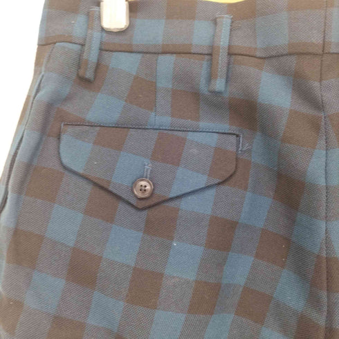 トゥモローランド TOMORROWLAND 18AW ブロックチェック スラックスパンツ メンズ JPN:46