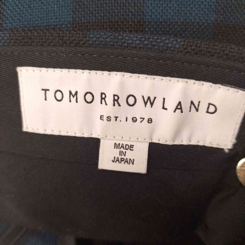 トゥモローランド TOMORROWLAND 18AW ブロックチェック スラックスパンツ メンズ JPN:46