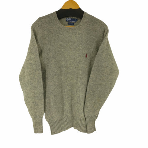 ポロバイラルフローレン Polo by RALPH LAUREN 90-00s FROM SCOTTISH YARN スモールポニー刺繍 ウールメランジニット メンズ import:L