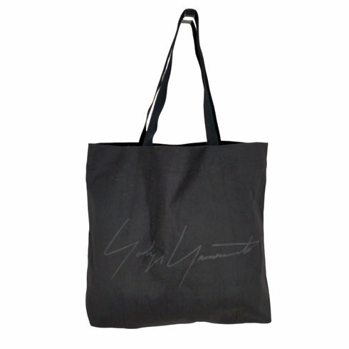 ヨウジヤマモト Yohji Yamamoto シグネチャーロゴキャンバストートバッグ メンズ