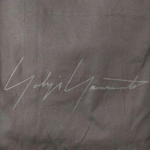 ヨウジヤマモト Yohji Yamamoto シグネチャーロゴキャンバストートバッグ メンズ