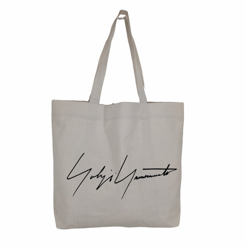 ヨウジヤマモト Yohji Yamamoto シグネチャーロゴキャンバストートバッグ メンズ