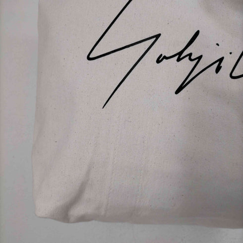 ヨウジヤマモト Yohji Yamamoto シグネチャーロゴキャンバストートバッグ メンズ