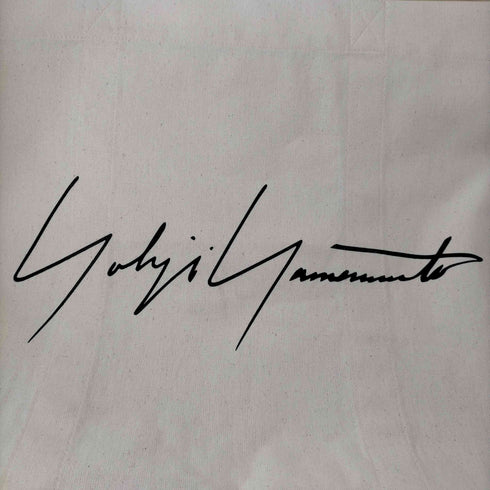 ヨウジヤマモト Yohji Yamamoto シグネチャーロゴキャンバストートバッグ メンズ