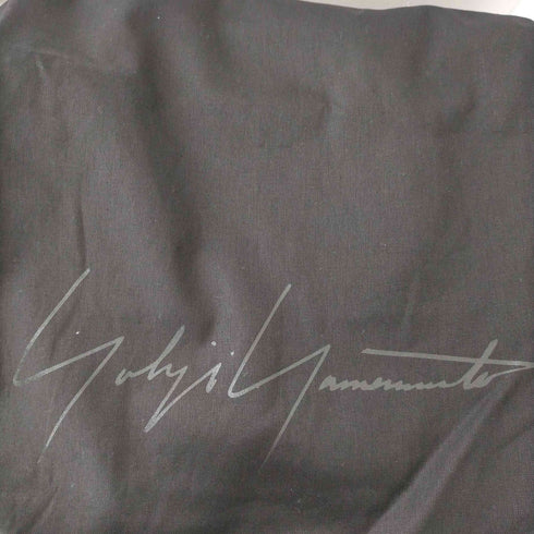 ヨウジヤマモト Yohji Yamamoto シグネチャーロゴキャンバスメッセンジャーバッグ メンズ